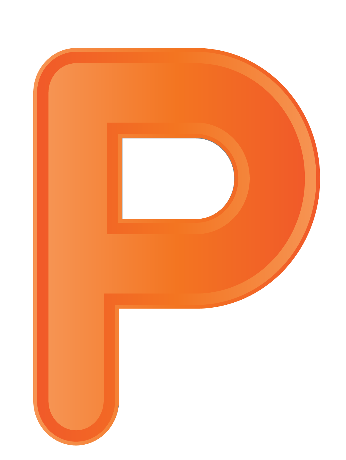 Letter P PNG transparent image download, size: 1175x1561px
