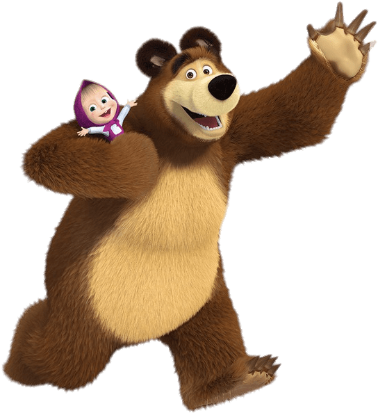 Masha and the Bear PNG transparent image download, size: 544x594px