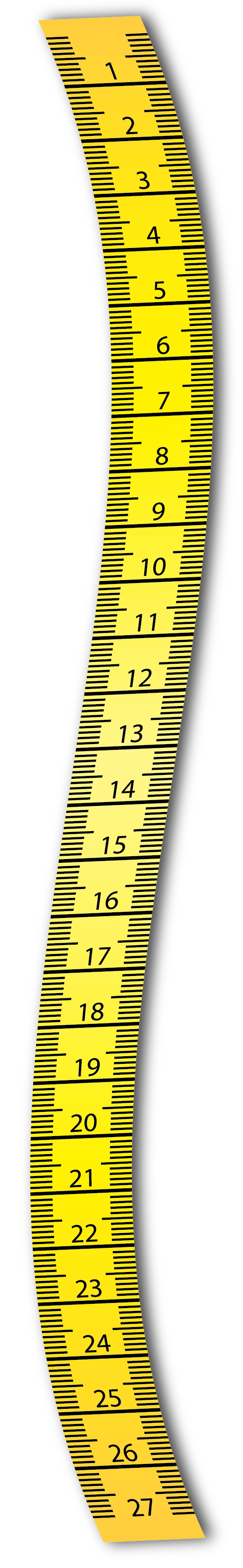 Yellow measure tape flexible ruler in metal strip Vector Image