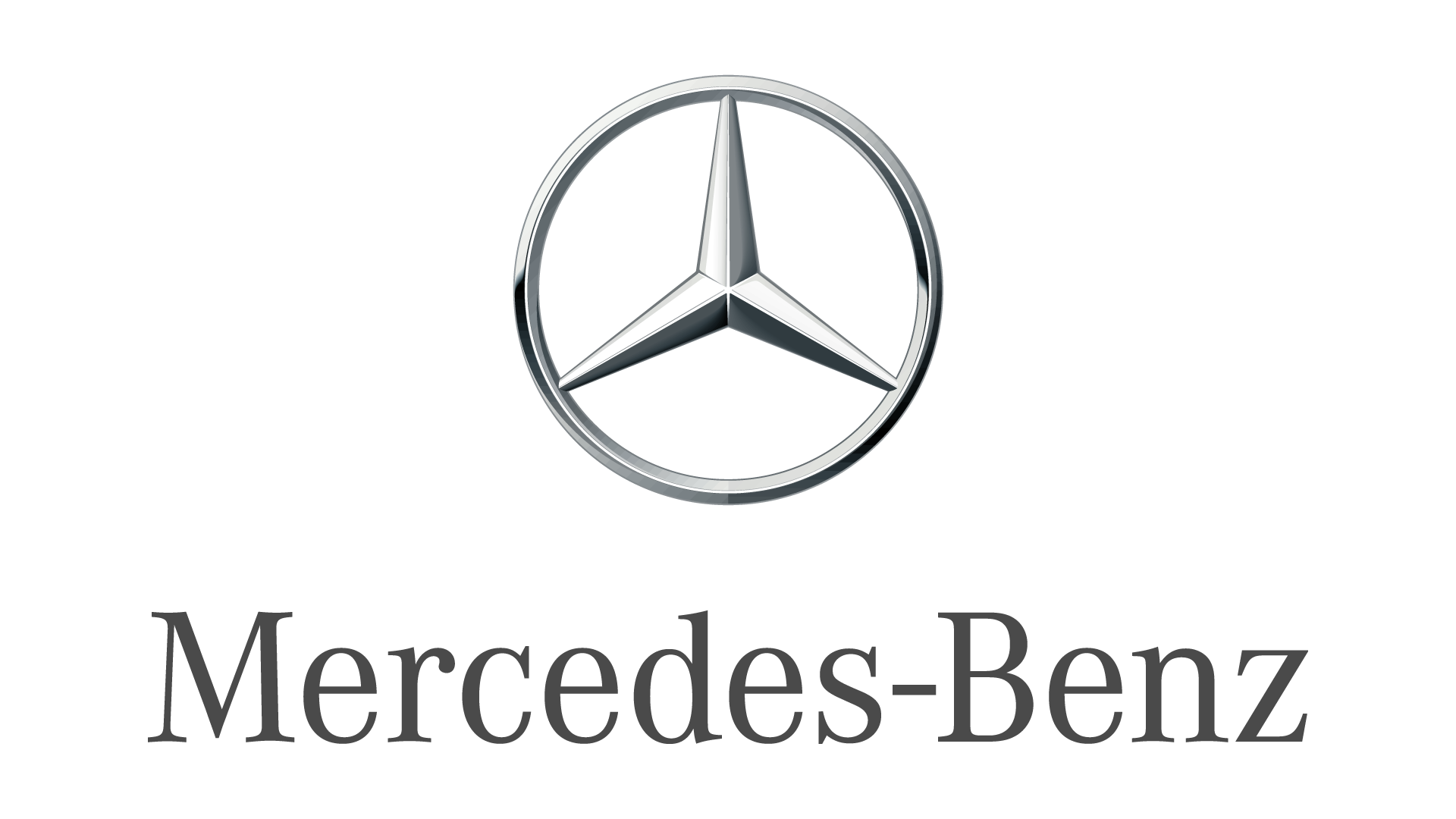 Mercedes logo PNG transparent image download, size: 1920x1080px