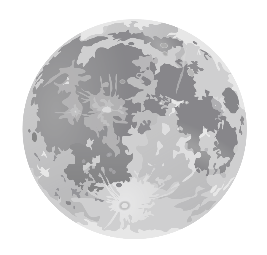 transparent moon