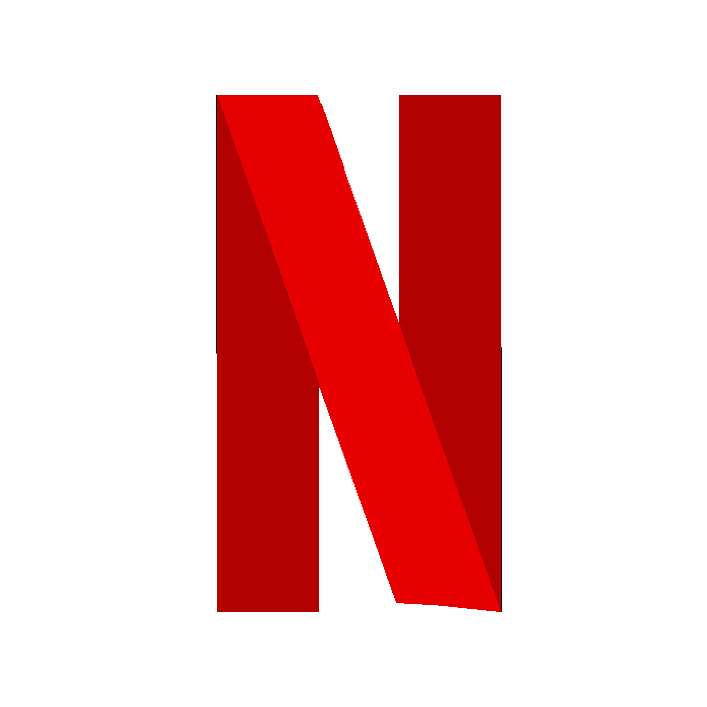 Netflix logo PNG transparent image download, size: 1400x1400px