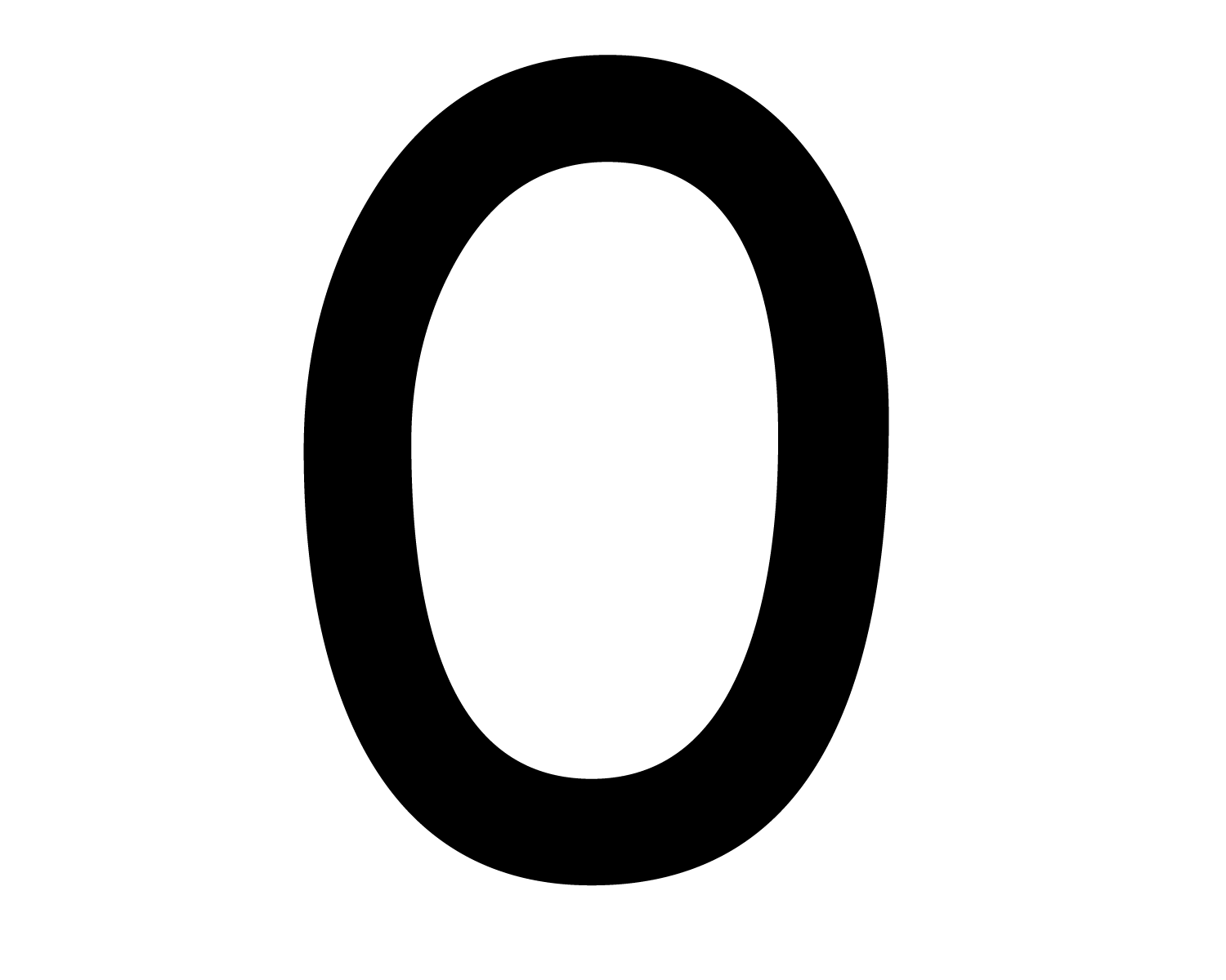 Number 0 Png
