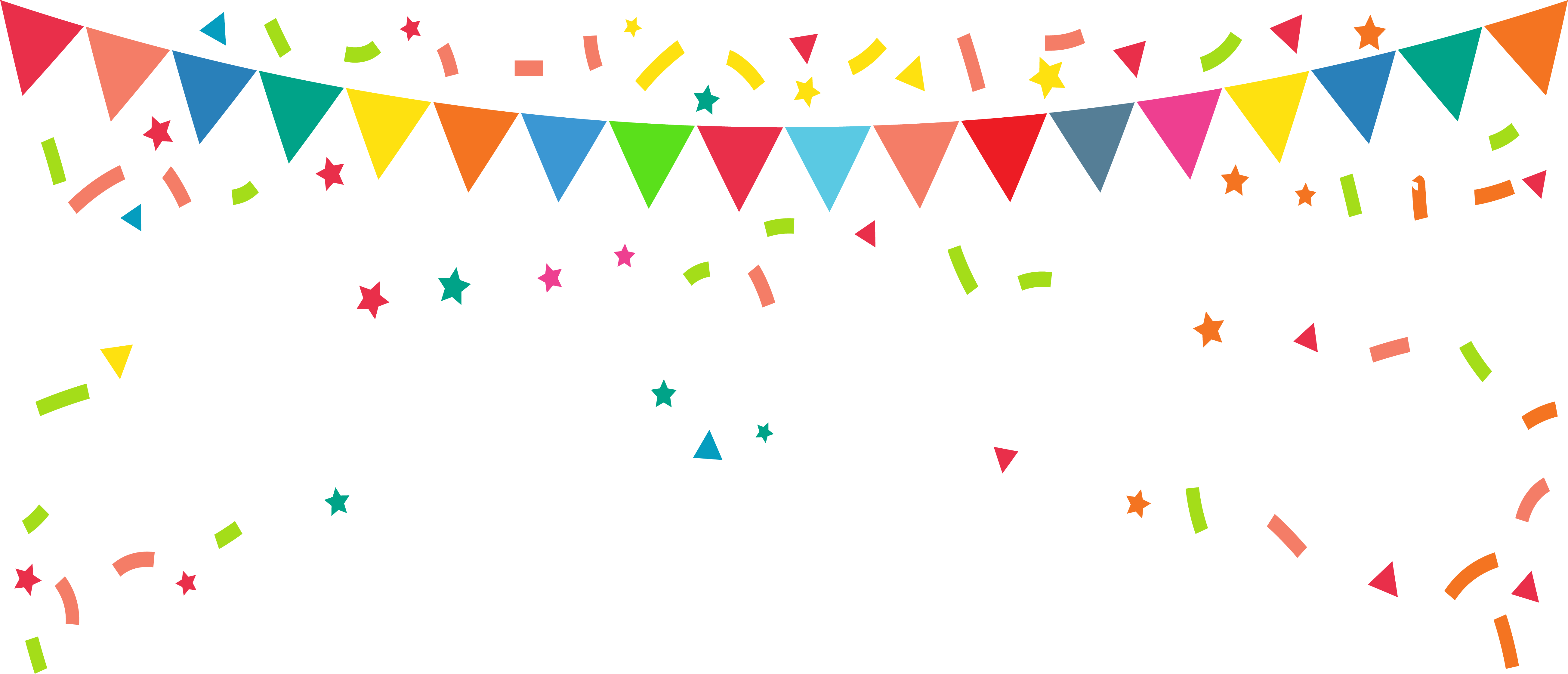 Party Flags Png Transparent Image Download Size 5212x2240px