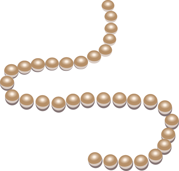 Pearl string PNG transparent image download, size: 600x573px