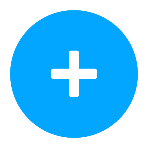 blue plus symbol