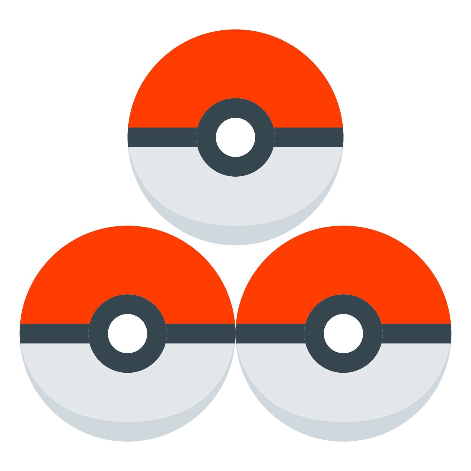 Pokeball Vector Pokeball Symbol Clipart (Instant Download) 