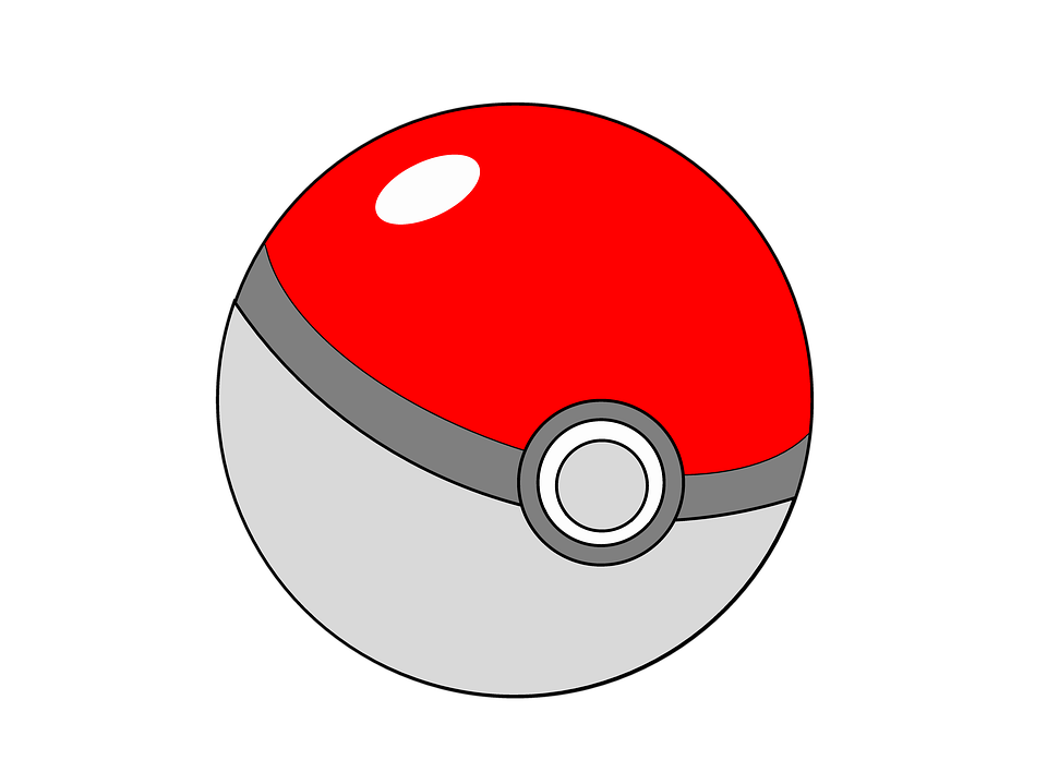 Pokeball Vector Pokeball Symbol Clipart (Instant Download) 