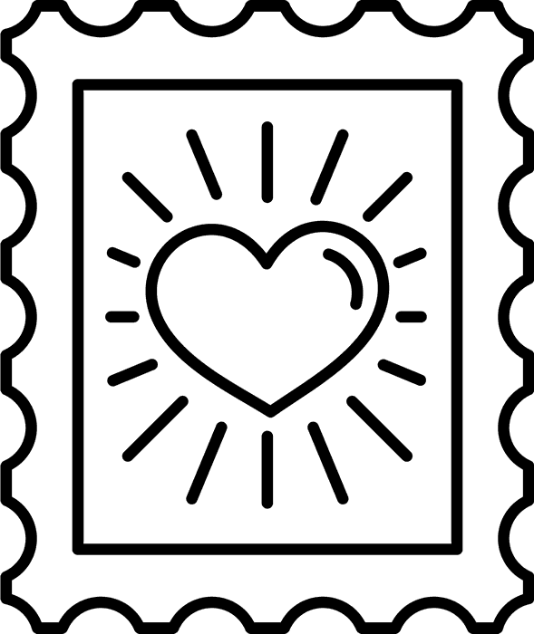 Heart Stamp PNG Transparent Images Free Download