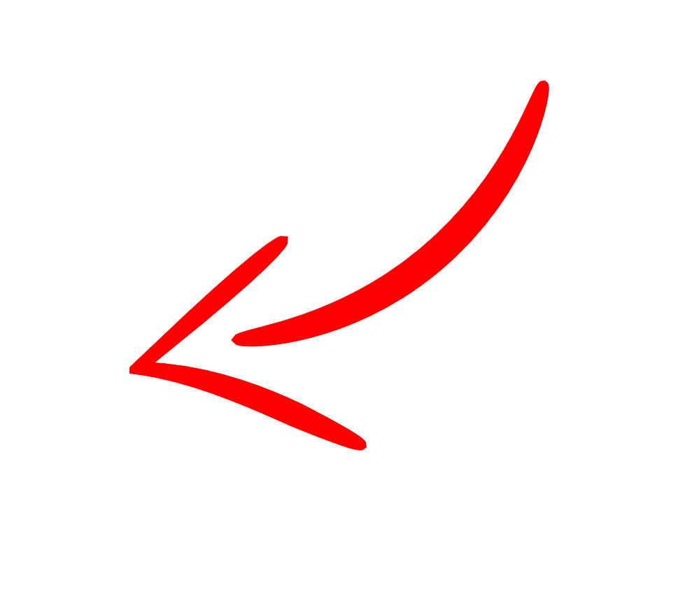 Red arrow PNG transparent image download, size: 969x869px