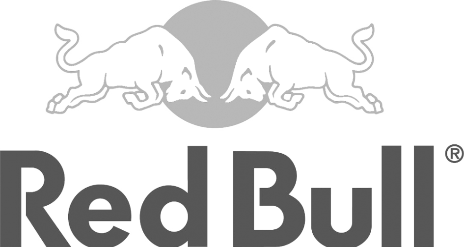 red bull logo black and white