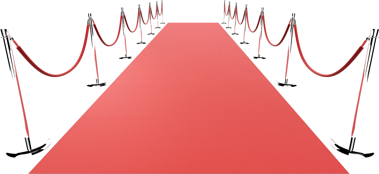 Red carpet PNG transparent image download, size: 1467x673px