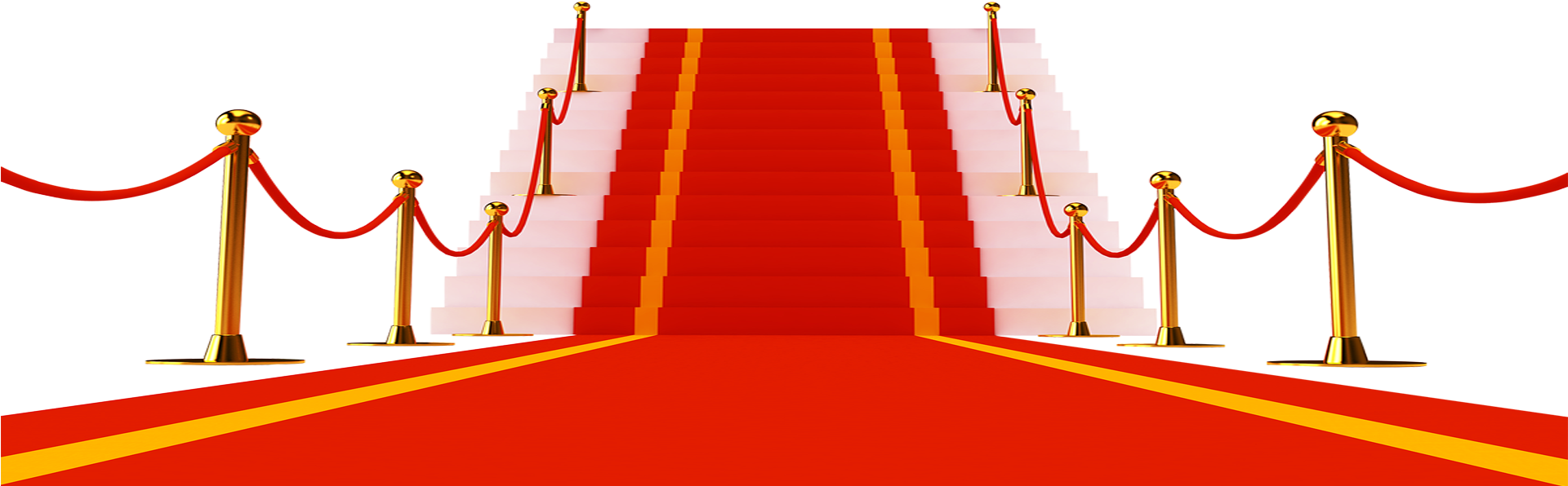 Red carpet PNG transparent image download, size: 1920x596px