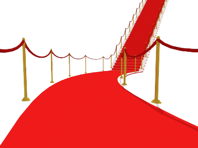 Red carpet PNG transparent image download, size: 400x300px