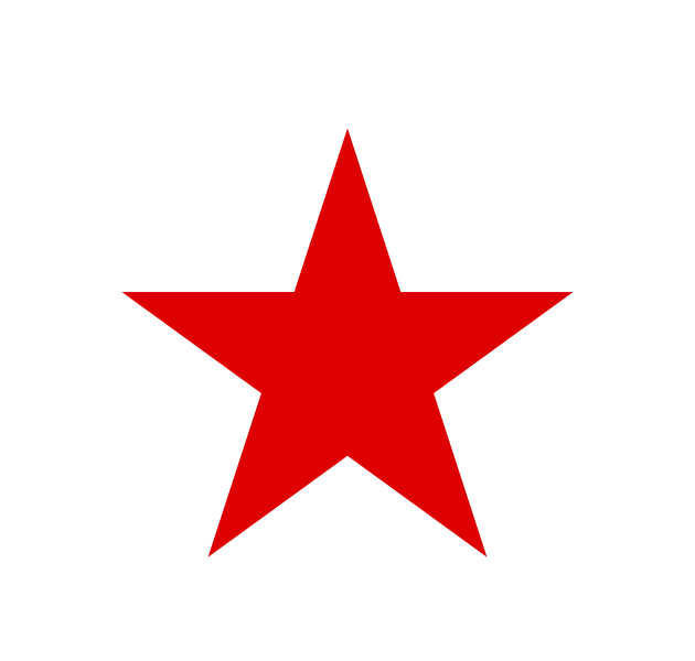 Red star PNG transparent image download, size: 630x600px
