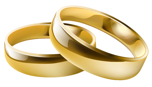 Wedding ring PNG transparent image download, size: 600x346px