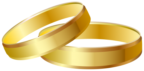 Wedding ring PNG transparent image download, size: 500x249px