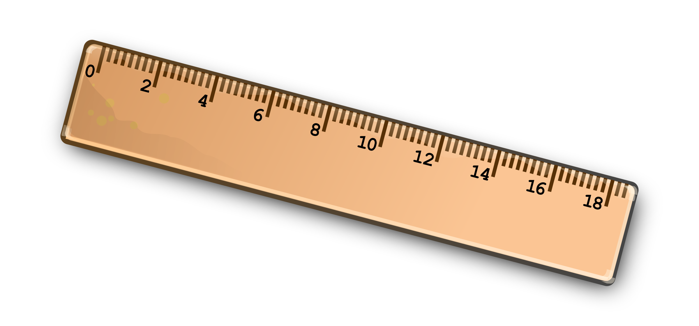 Wooden different size rulers 6 8 and 12 inch long Vector Image