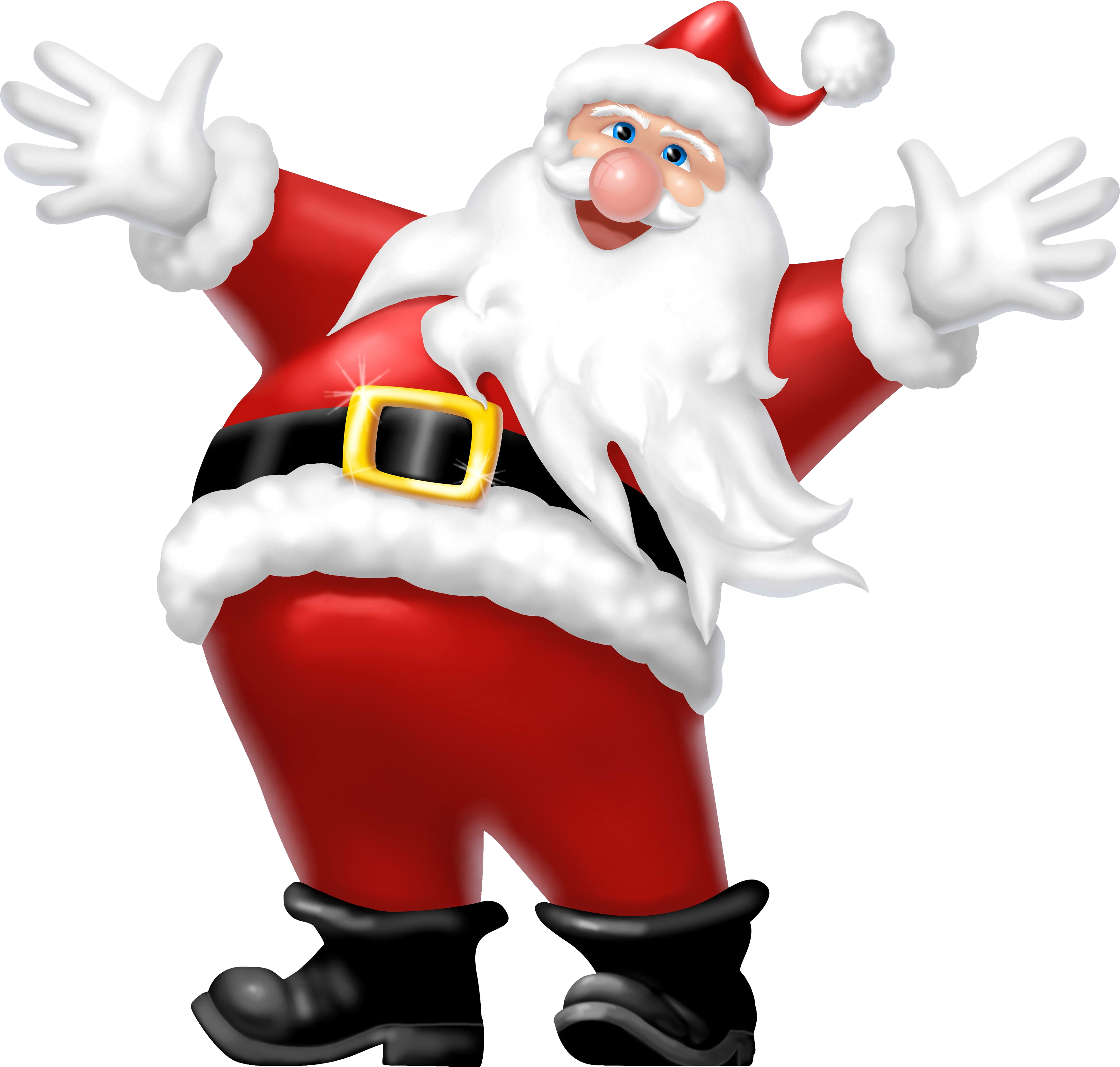 Santa Claus PNG image transparent image download, size: 3511x3346px