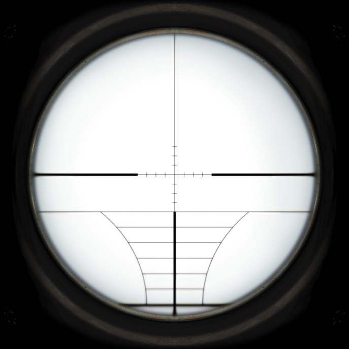 Sniper scope PNG transparent image download, size: 687x687px