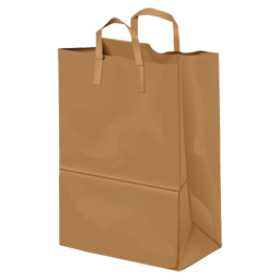 Paper shopping bag PNG image transparent image download, size: 512x512px