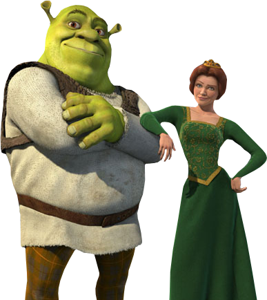 Shrek and Fiona transparent PNG - StickPNG