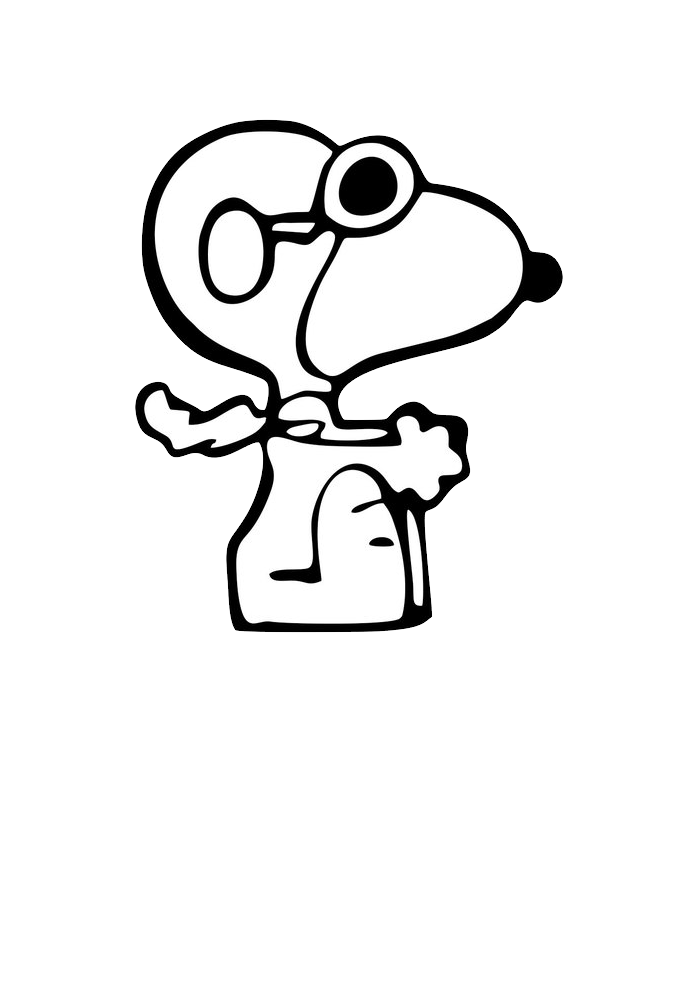 Snoopy PNG transparent image download, size: 697x987px