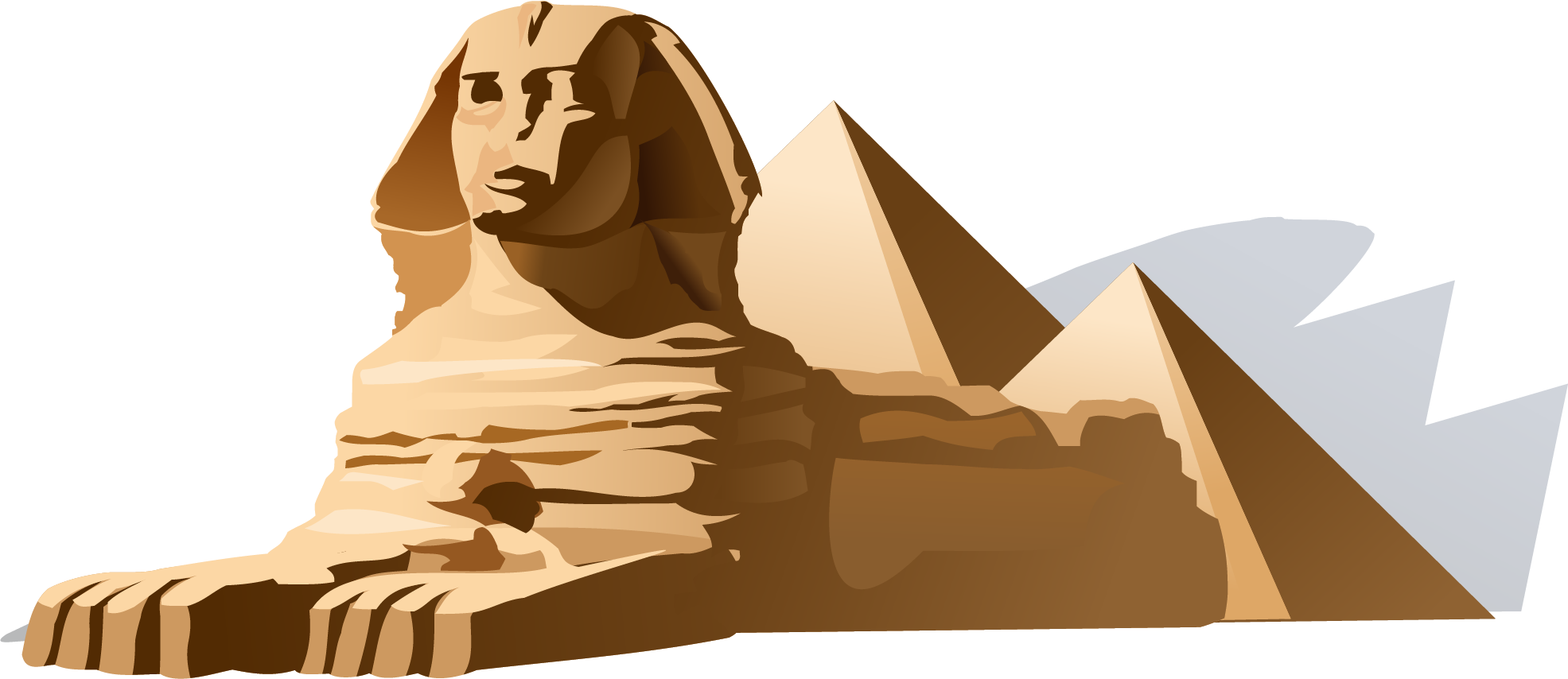 Great Sphinx of Giza PNG transparent image download, size: 1971x854px