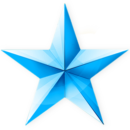blue star PNG image transparent image download, size: 256x256px