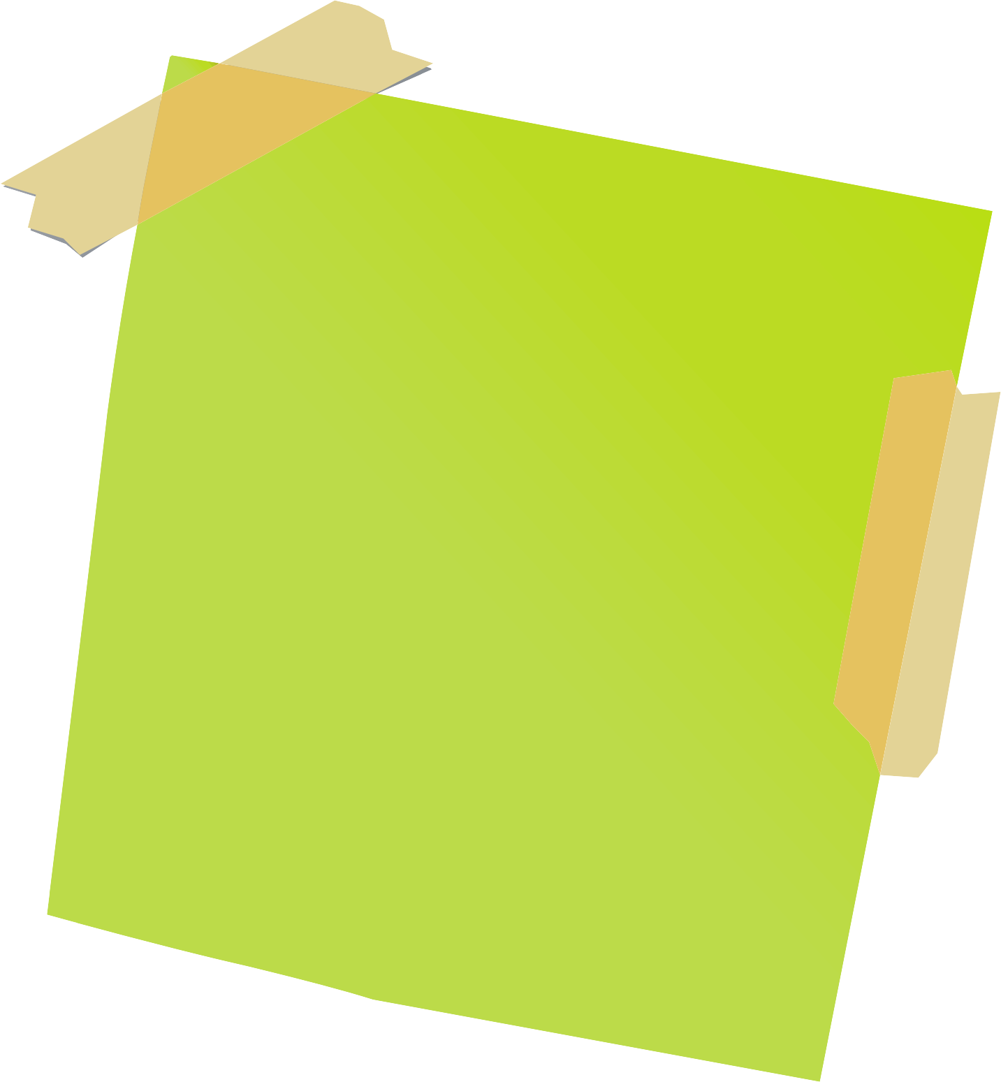 Sticky note PNG transparent image download, size: 1433x1549px