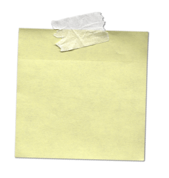 yellow post it png