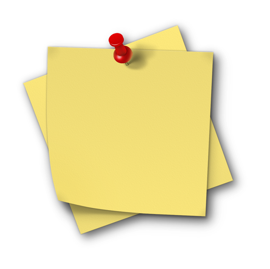 Sticky note PNG transparent image download, size: 889x888px