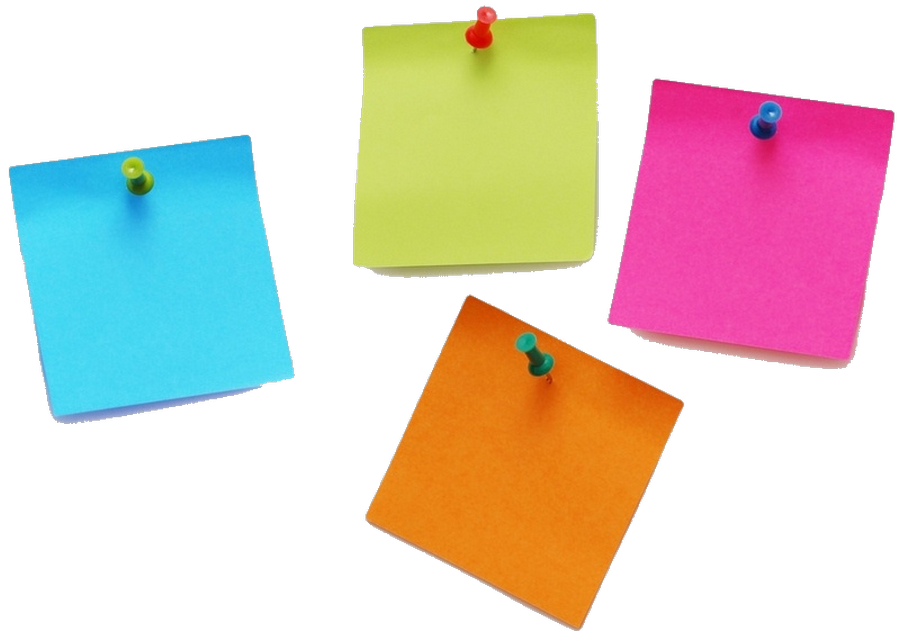 Sticky note PNG transparent image download, size: 900x642px