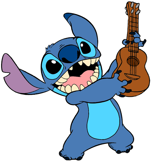 Stitch with guitar PNG transparent image download, size: 526x563px