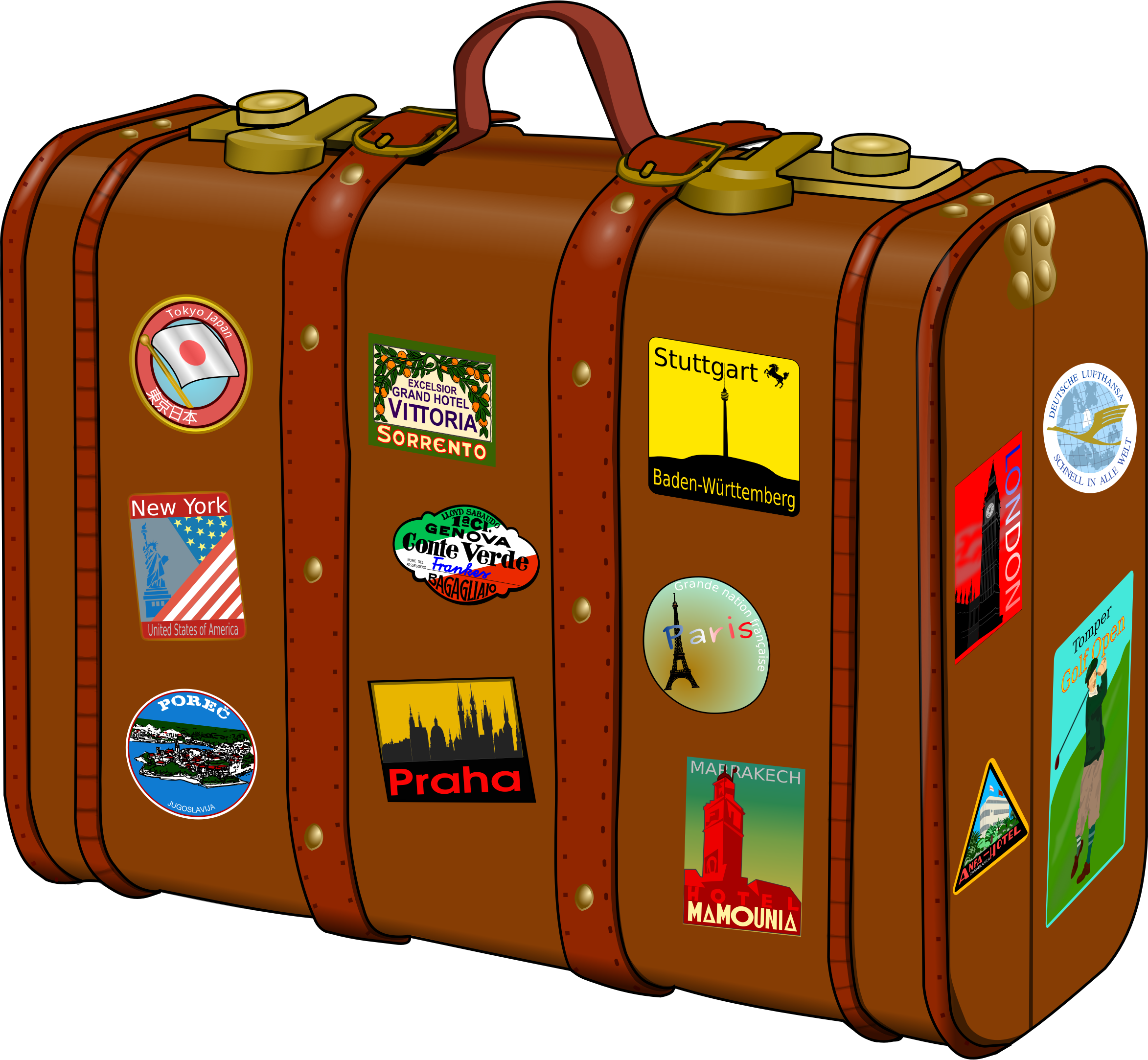 Suitcase PNG image transparent image download, size: 2346x2166px