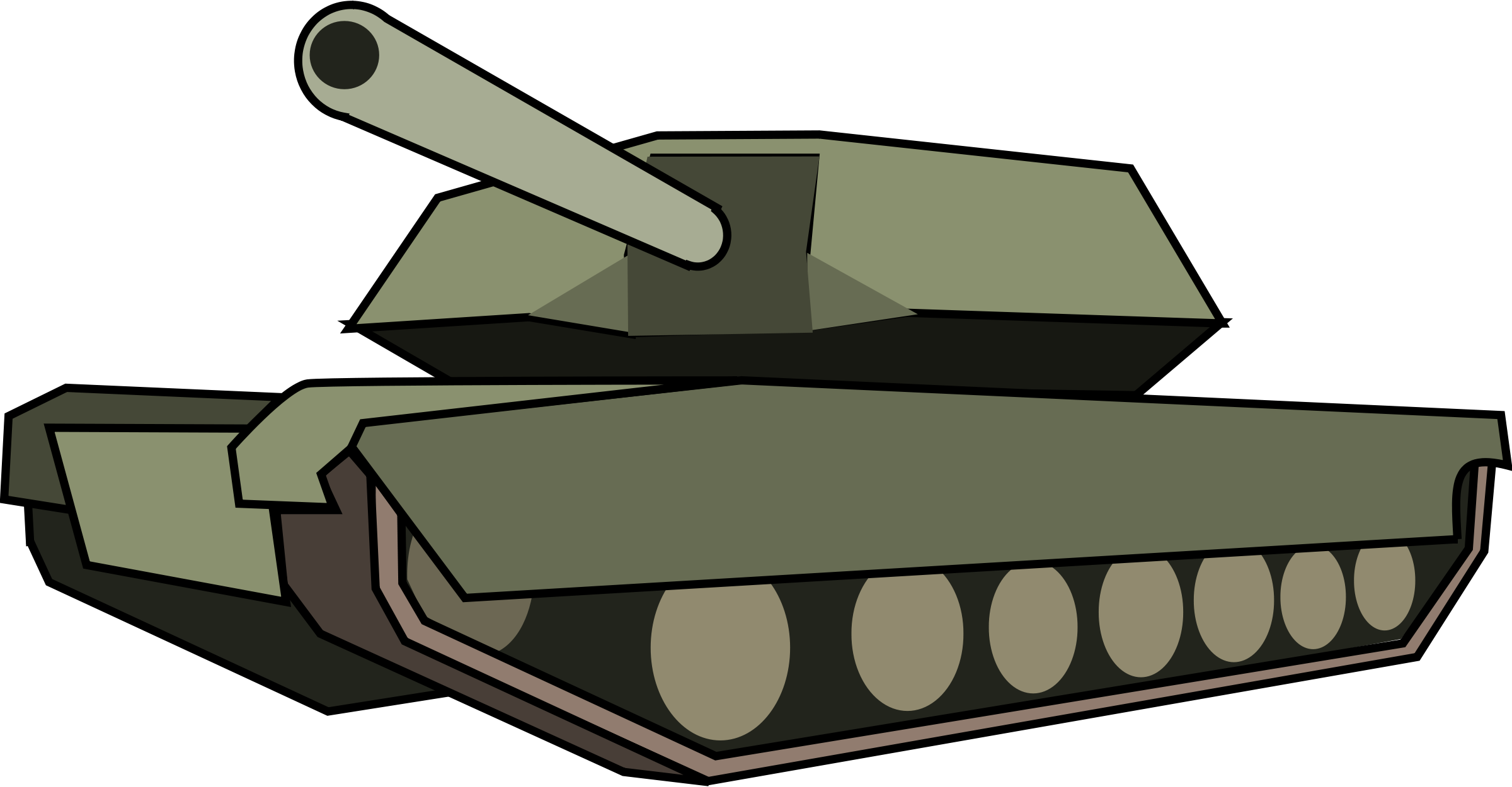 Tank PNG transparent image download, size: 2400x1251px