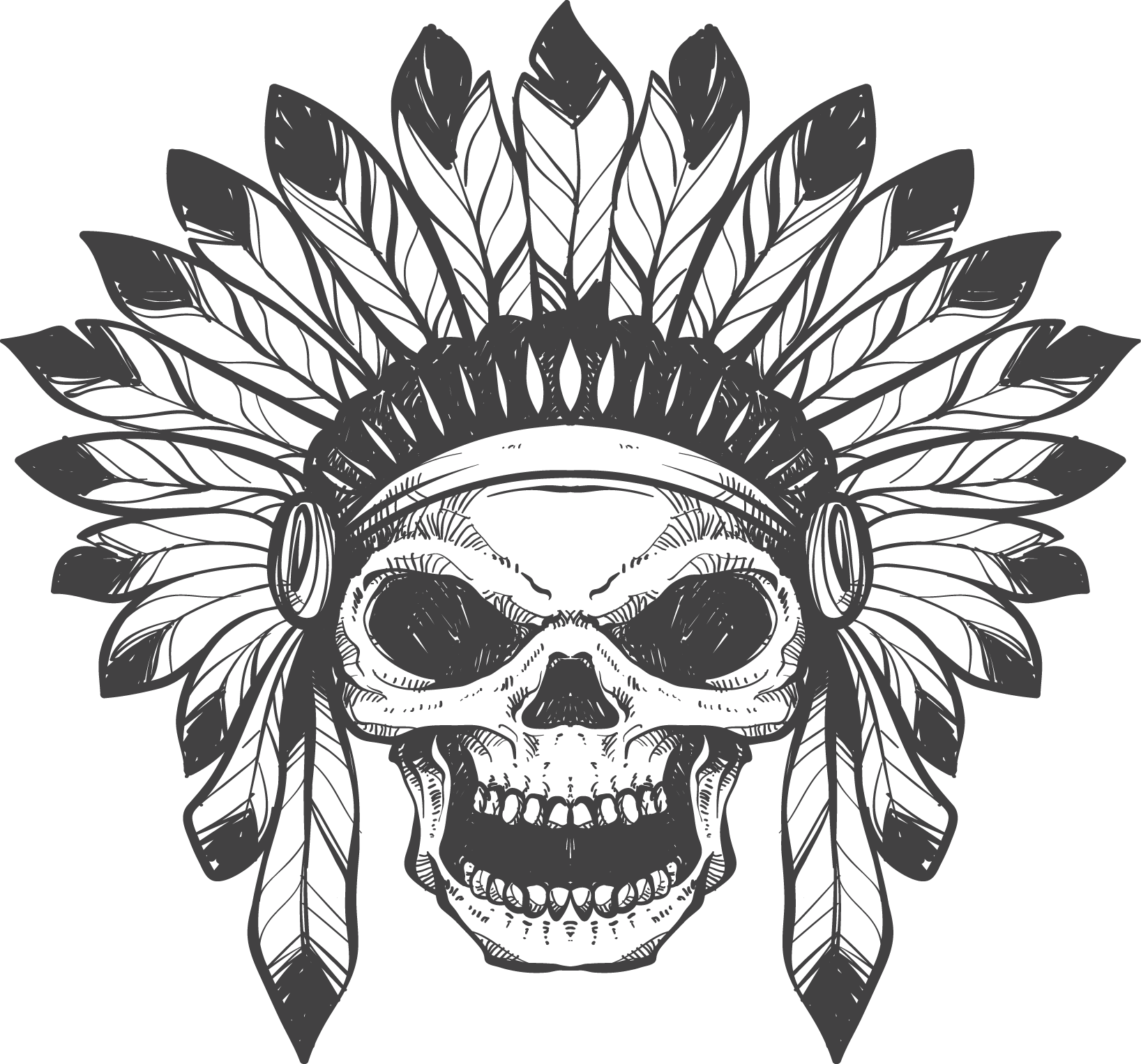 Download Skull Tattoo Png Clipart HQ PNG Image | FreePNGImg