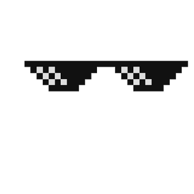 Pixel Sunglasses PNG On Transparent Background Free Cliparts | art-kk.com