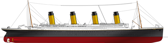 Titanic PNG transparent image download, size: 577x150px