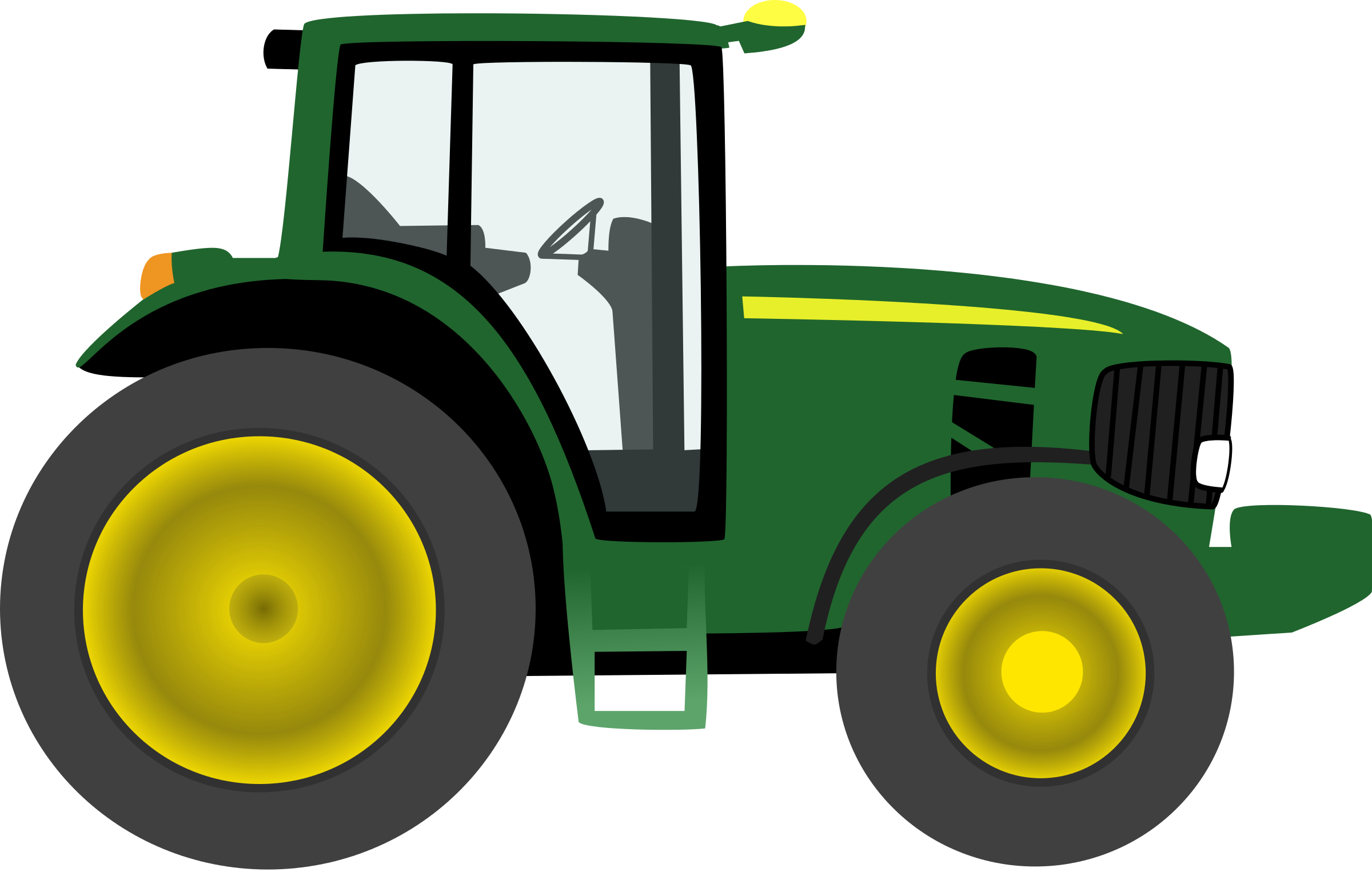 Tractor PNG transparent image download, size: 2400x1526px
