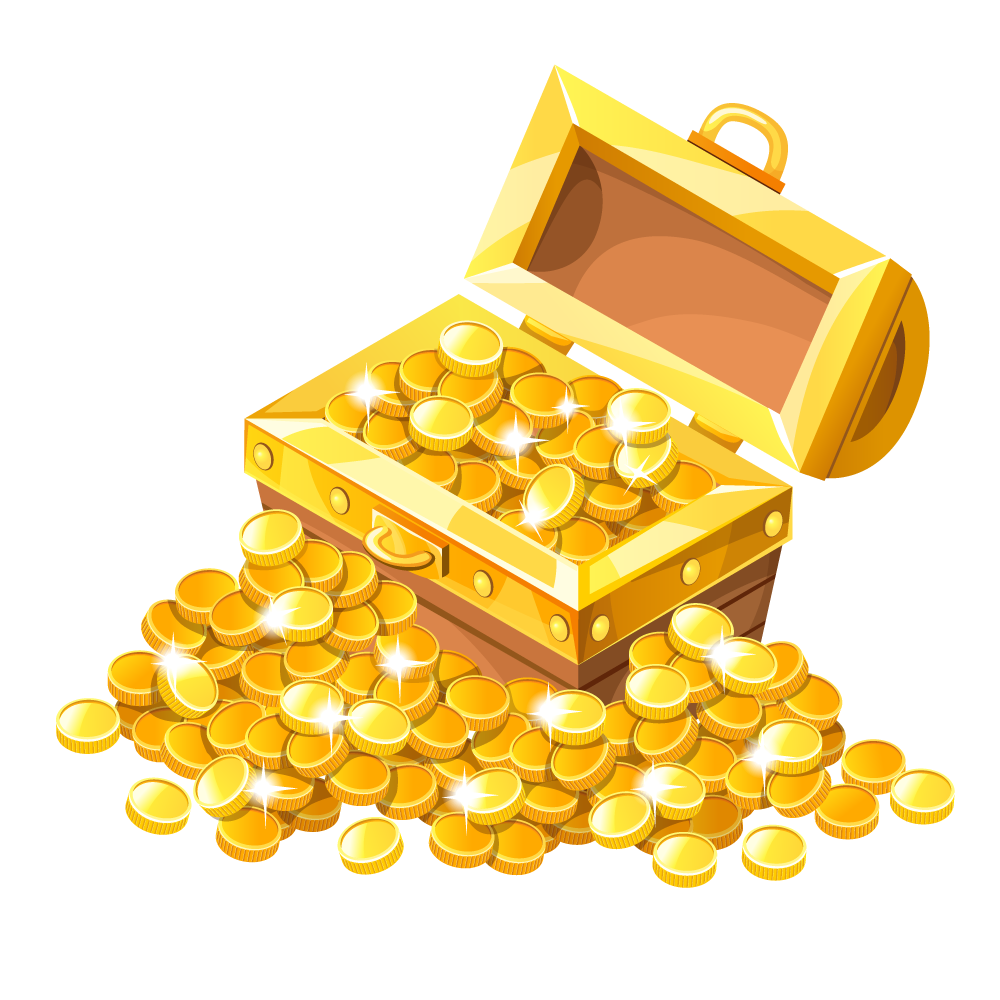 treasure chest with jewelry isolated, AI Generative 23954978 PNG