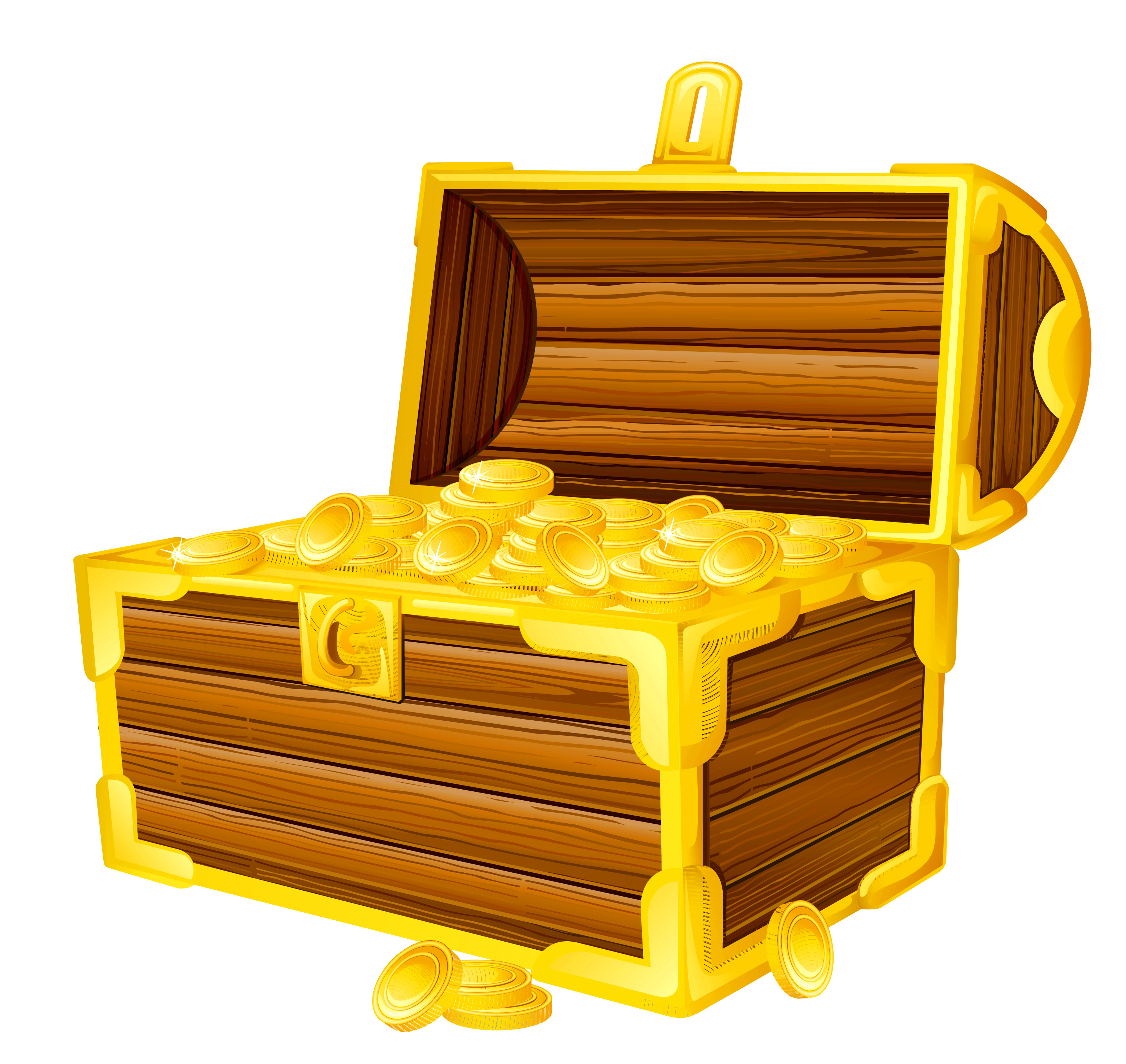 Treasure chest PNG transparent image download, size: 1800x959px