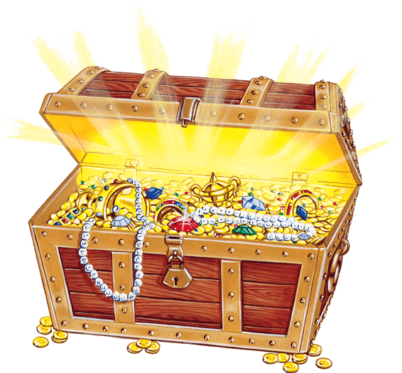Treasure chest PNG transparent image download, size: 1800x959px