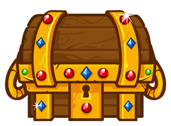 Treasure chest PNG transparent image download, size: 352x259px