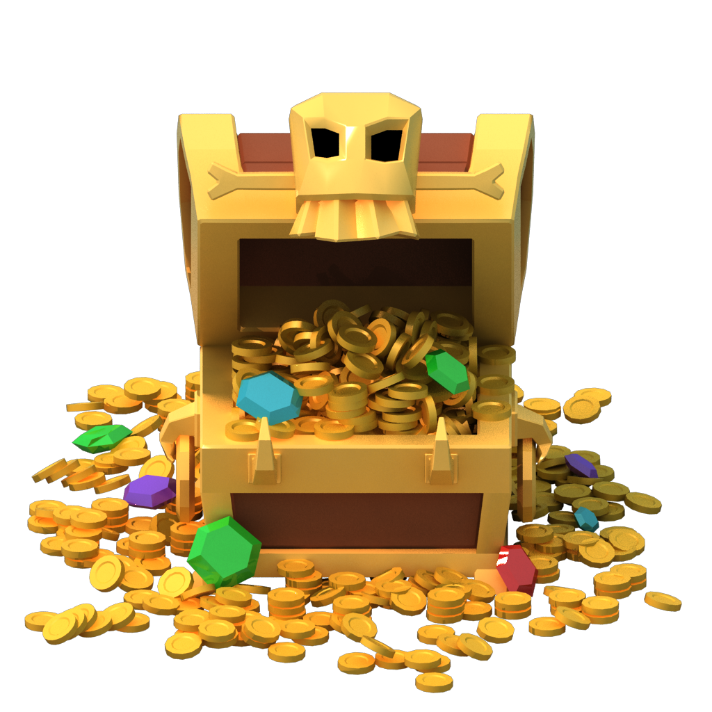 Treasure chest PNG transparent image download, size: 1024x1024px