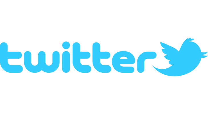 Twitter logo PNG transparent image download, size: 728x400px