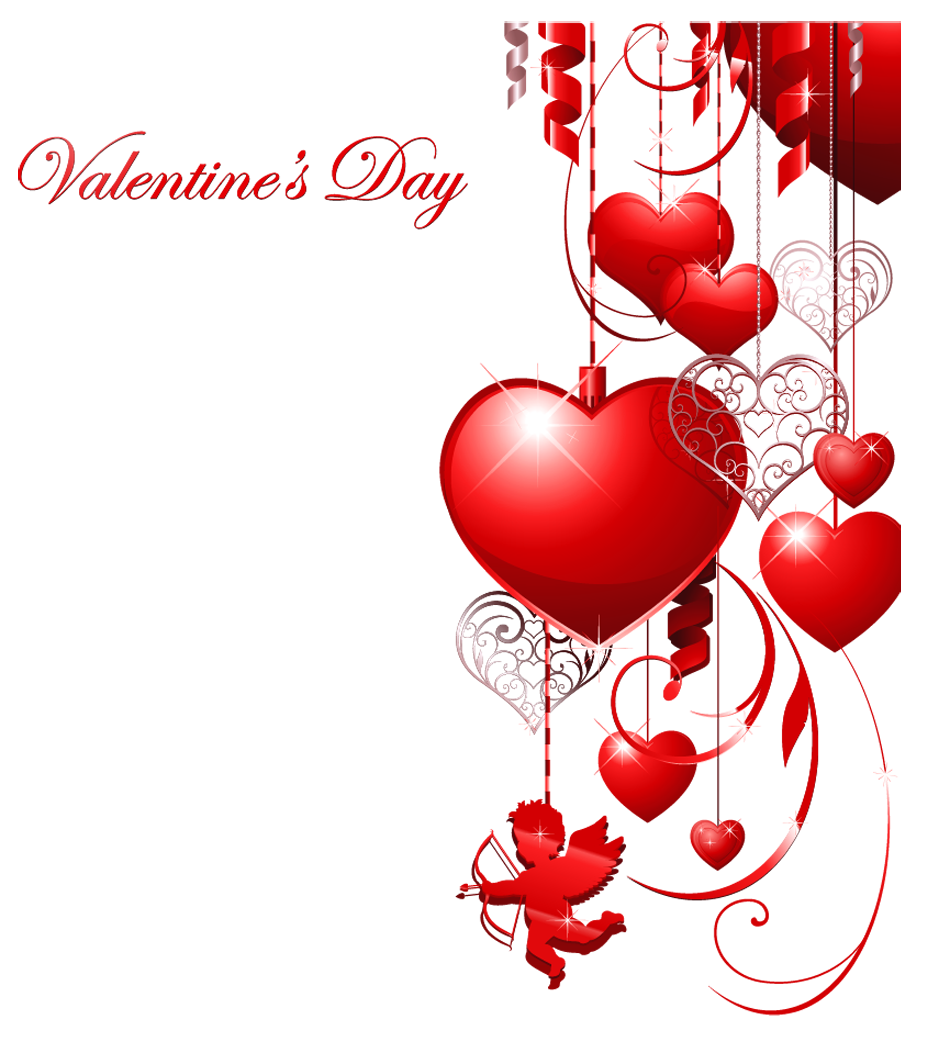 Happy Valentines Day PNG transparent image download, size: 950x1042px