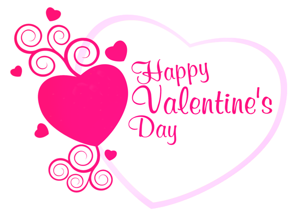 Happy Valentines Day PNG transparent image download, size: 600x436px