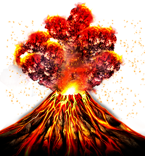 Volcano Png Transparent Image Download Size 510x548px