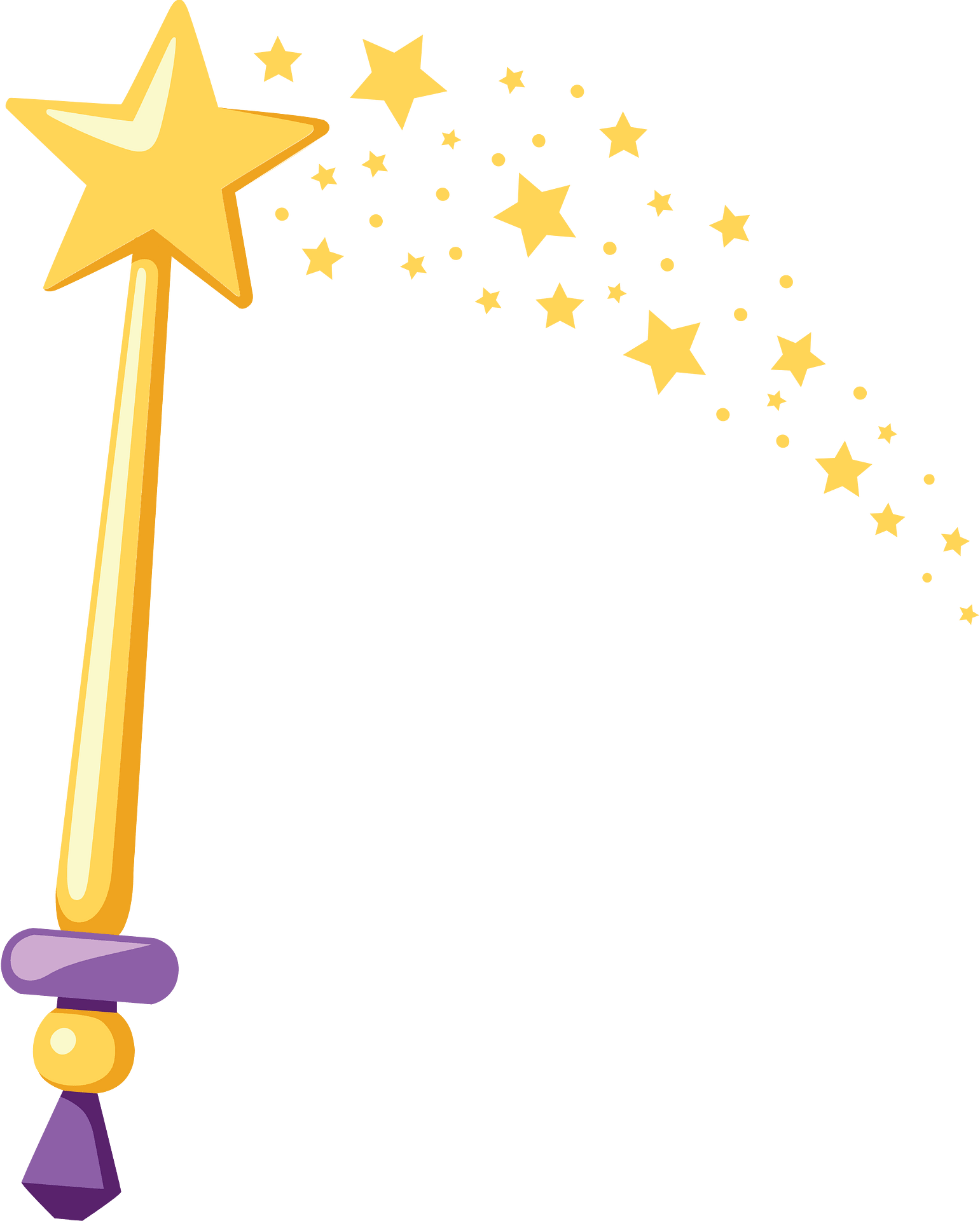 Magic wand PNG transparent image download, size: 1541x1920px